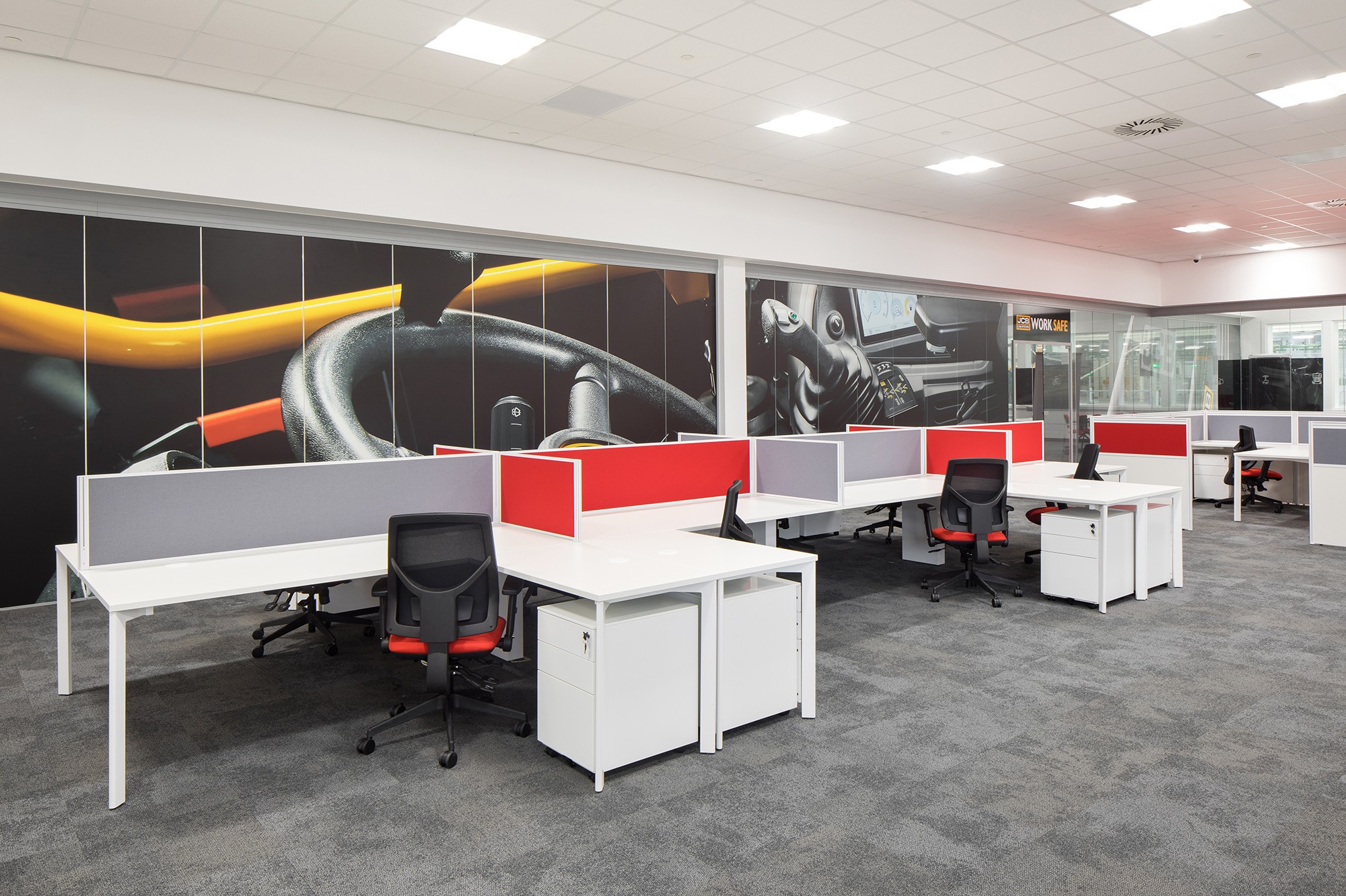 JCB office furniture fit out UK